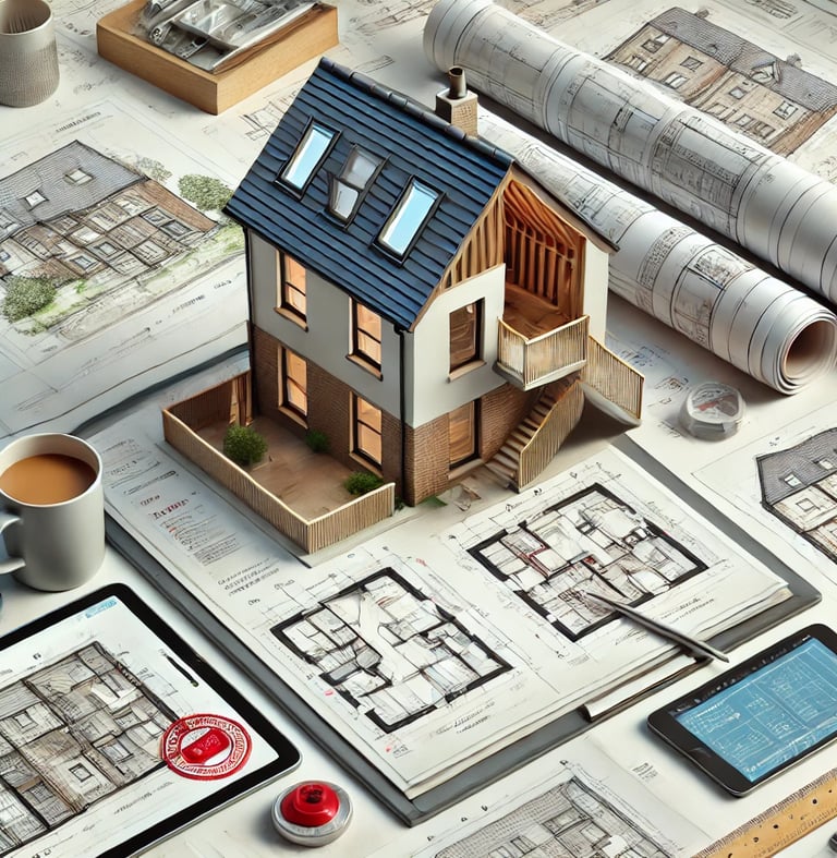 3D Visualization & Concept Design with a house model