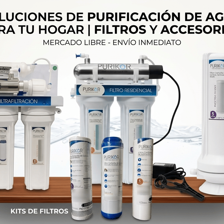 Filtros purificadores de agua y cartuchos de repuesto