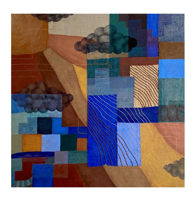 composition textile grand format