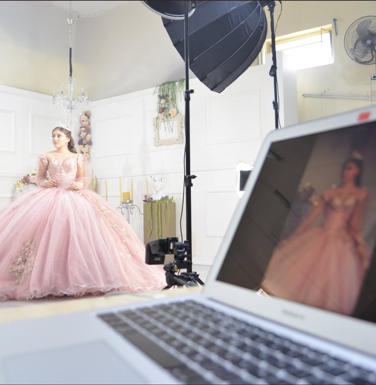 BTS of a photography gig