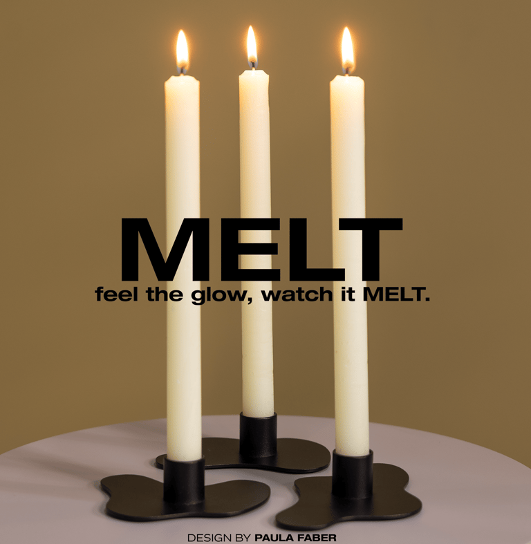 MELT kandelaren Zwart