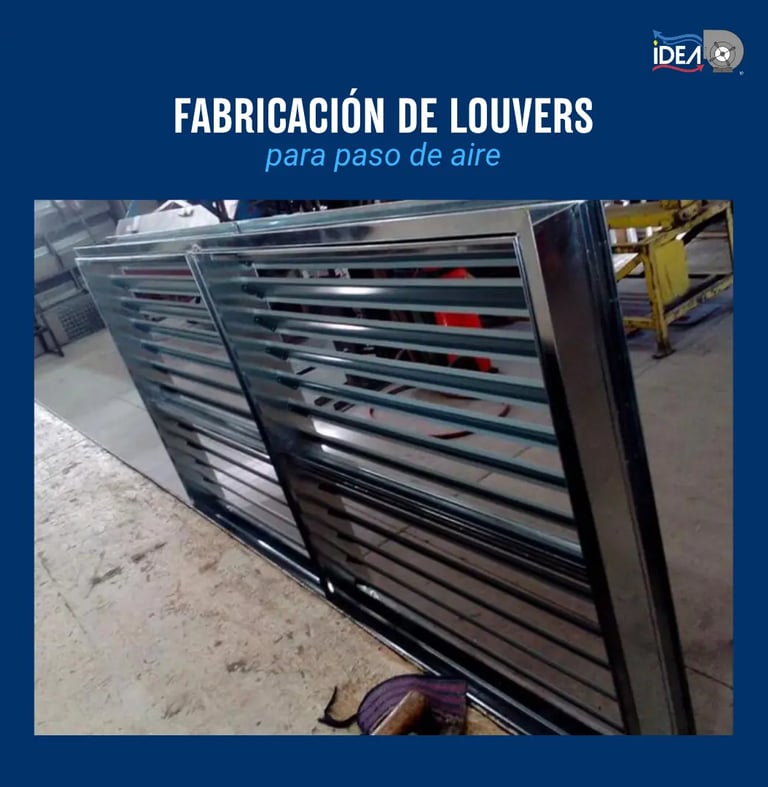 Louvers de acero galvanizado de calidad para paso de aire