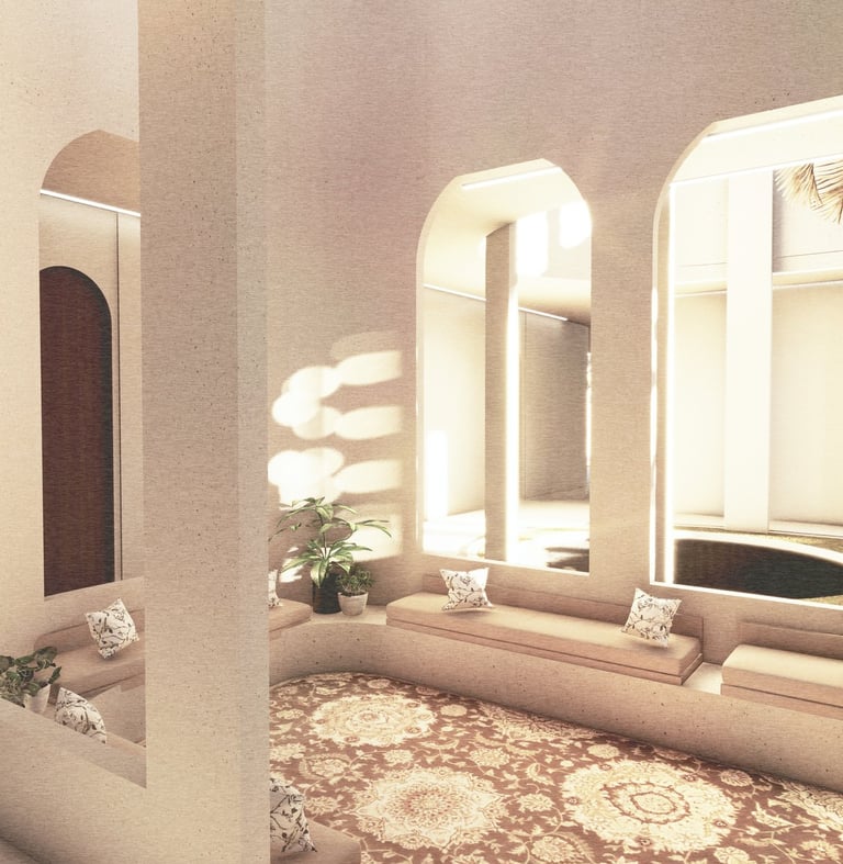 View of the informal majlis of the proposed Etihad House