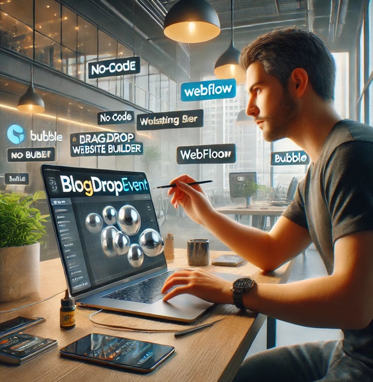a man sitting at a desk with a laptop and a pen