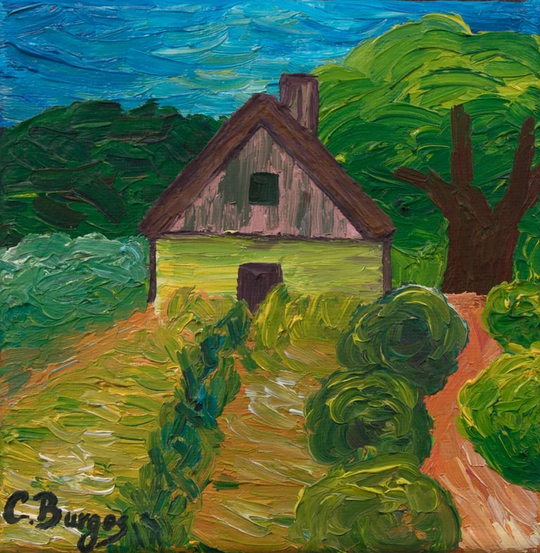 Cuadro Casa en el Campo