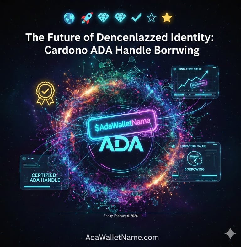 Cardano ADA Handle Borrowing and the Evolution of Web3