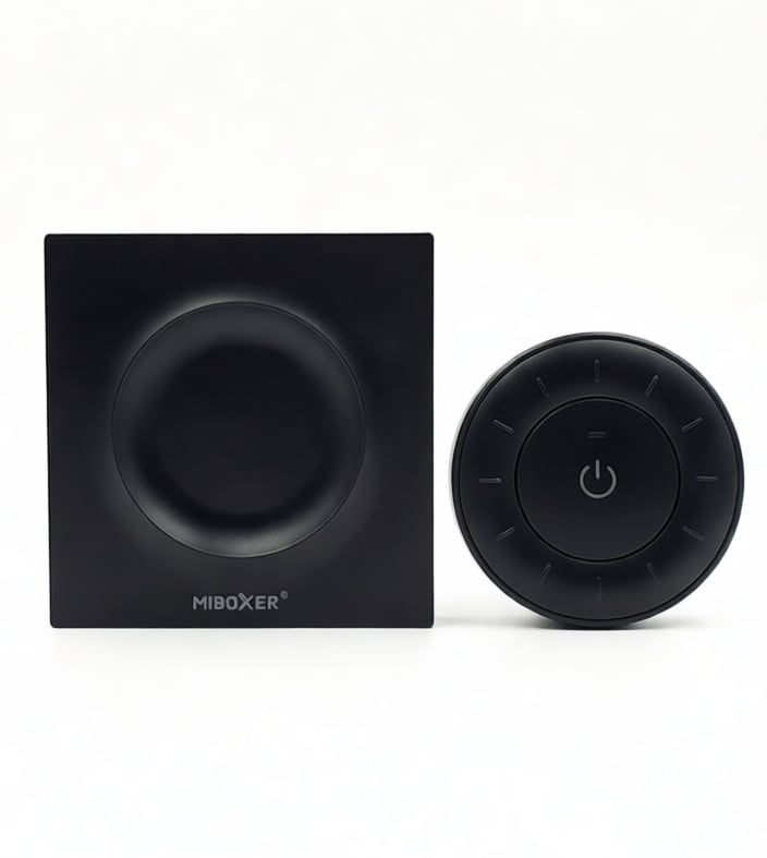 Mando Miboxer K3: regulador rotativo de superficie para control inalámbrico.