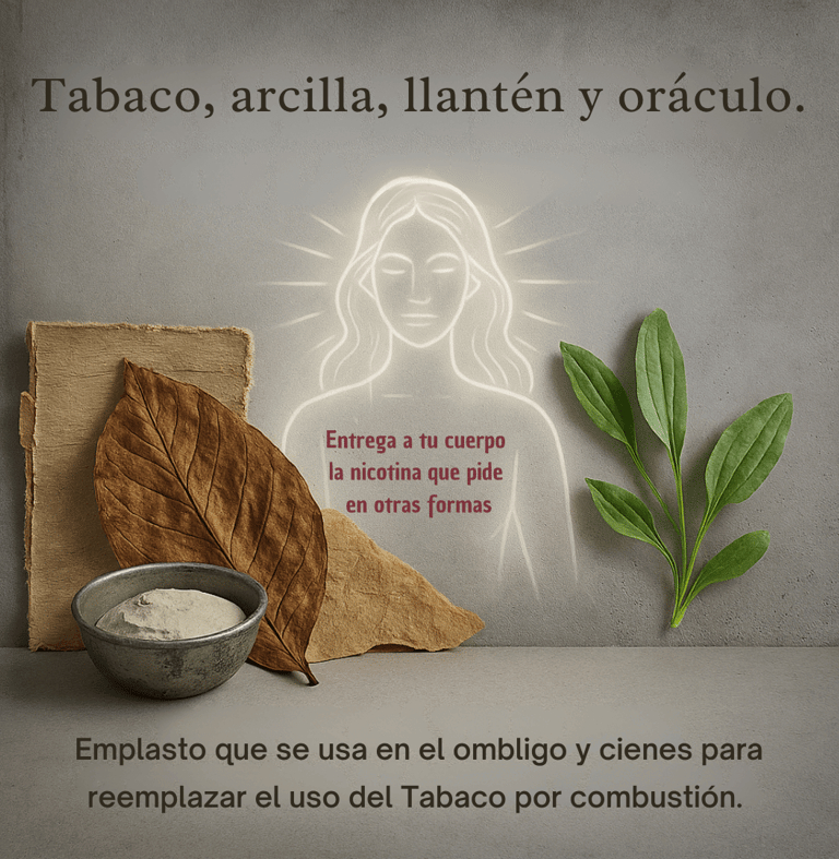 Kit ritual para reducir consumo en 21 días, tabaco, arcilla y llantén