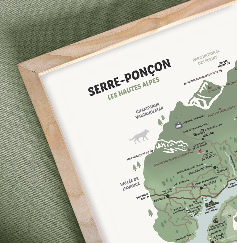 Cartographie Hautes-Alpes Zéro Cinq Design