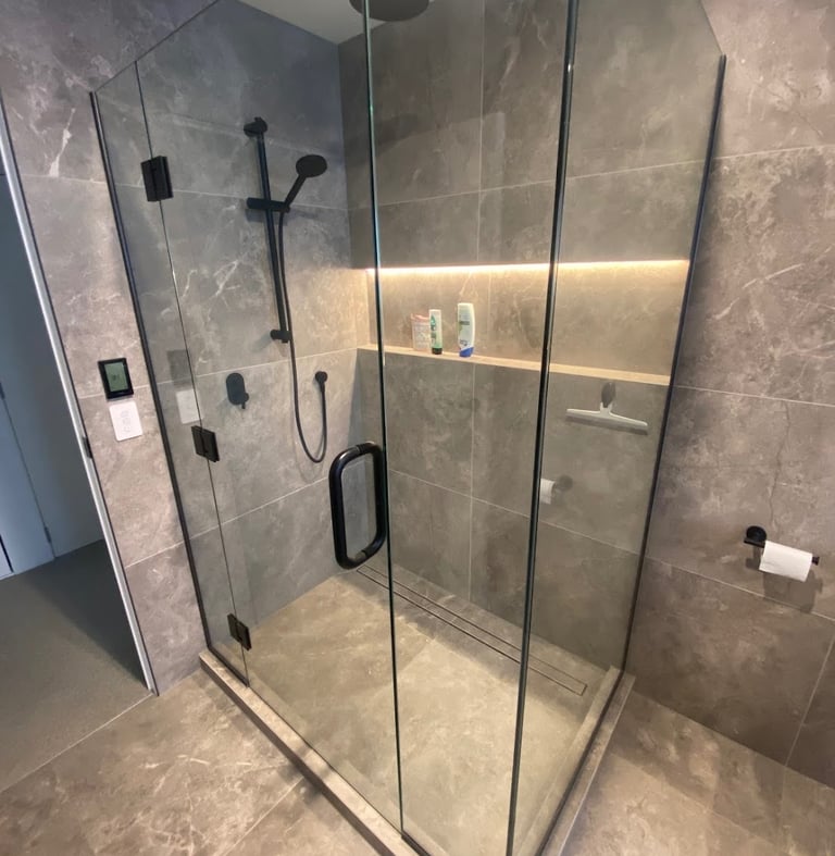 Tile bathroom