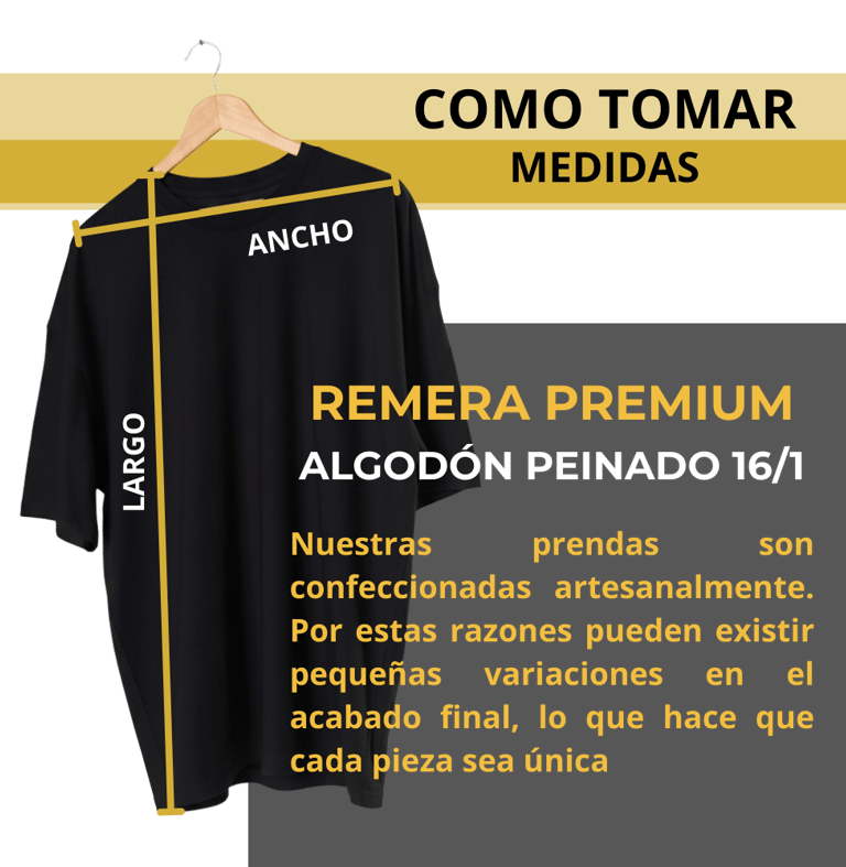 como tomar medidas de remeras