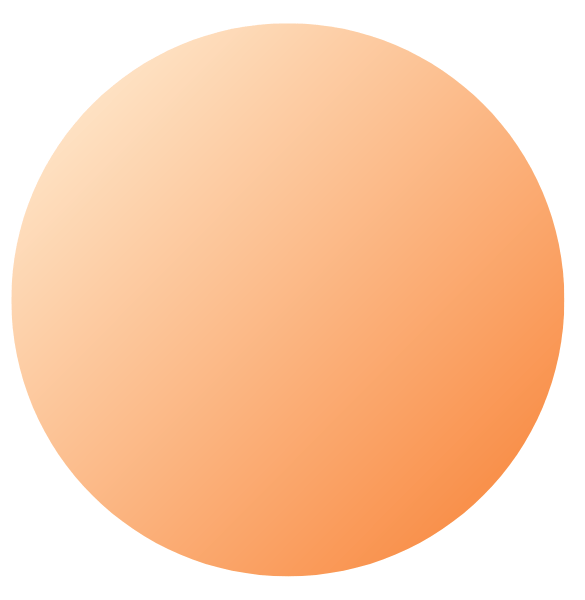 ein orangener Kreis