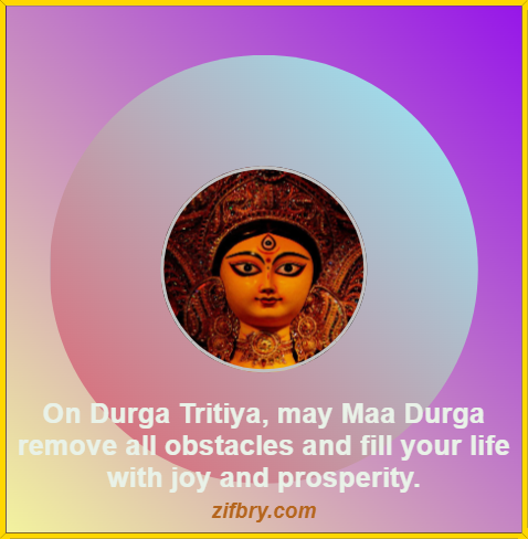 Durga Tritiya Wishes in English