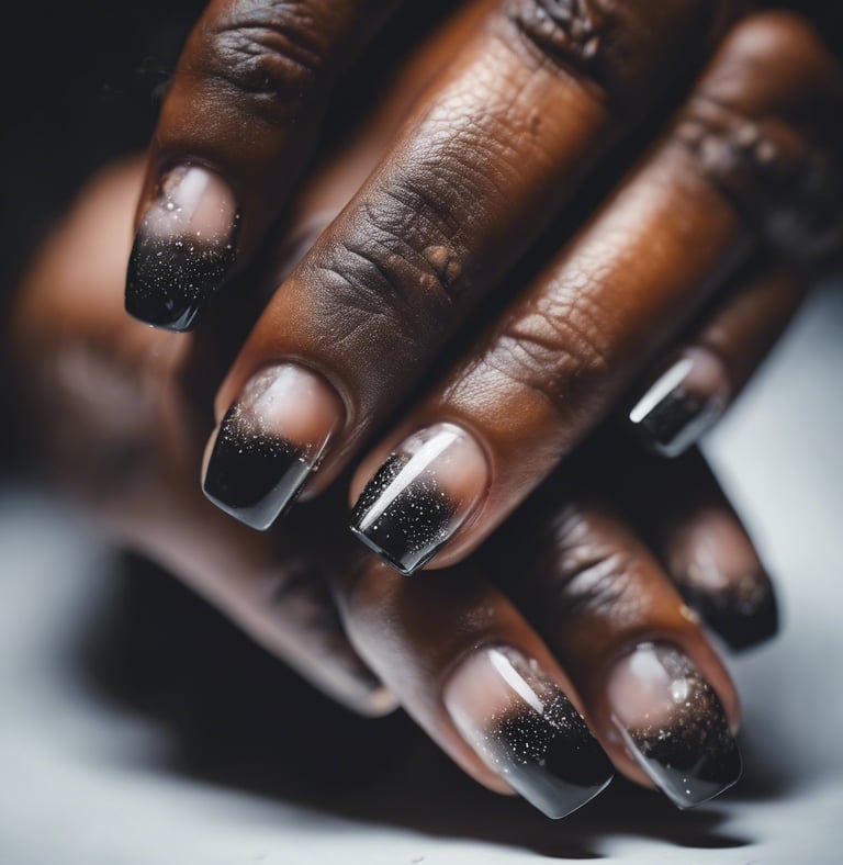 structured manicure gelip nail extensions with natural finish Cordova Tennessee