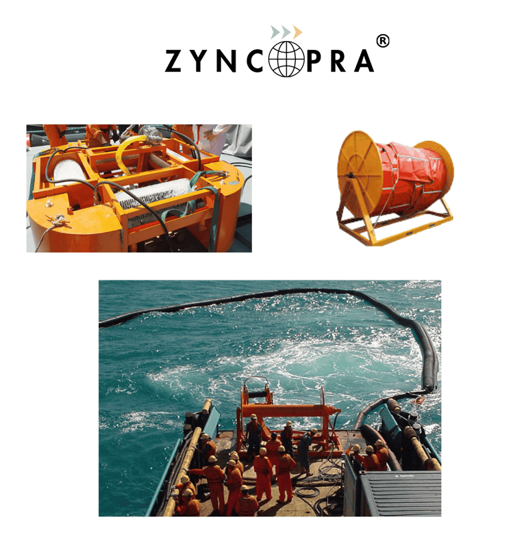 Marine oil spill from tanker vessel.