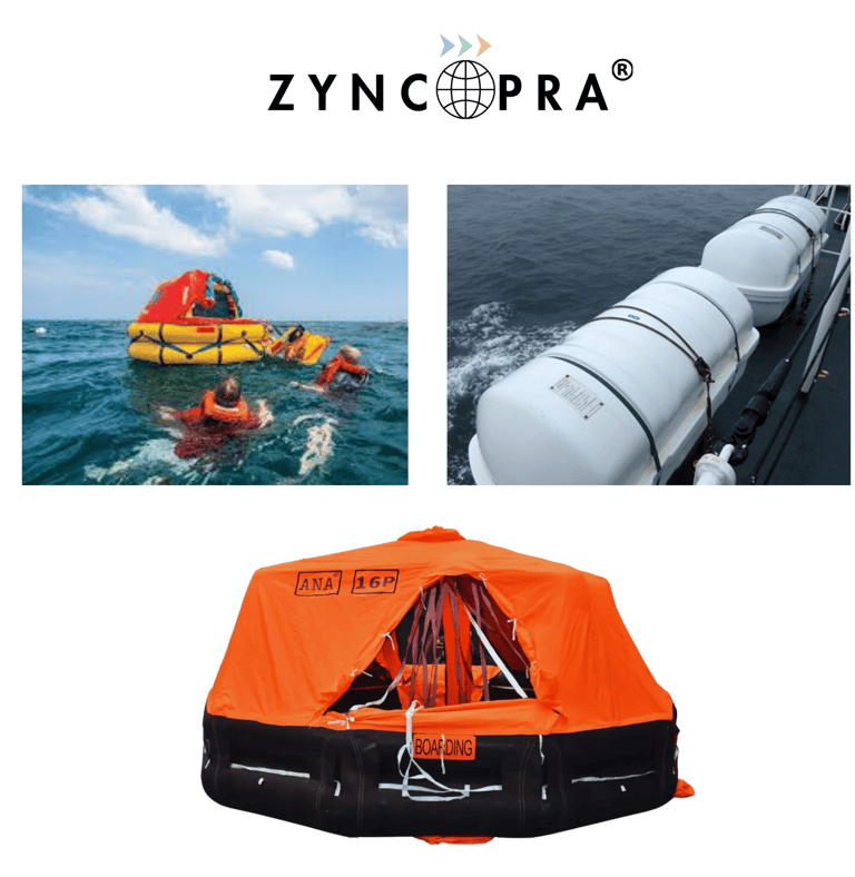 emergency life raft.