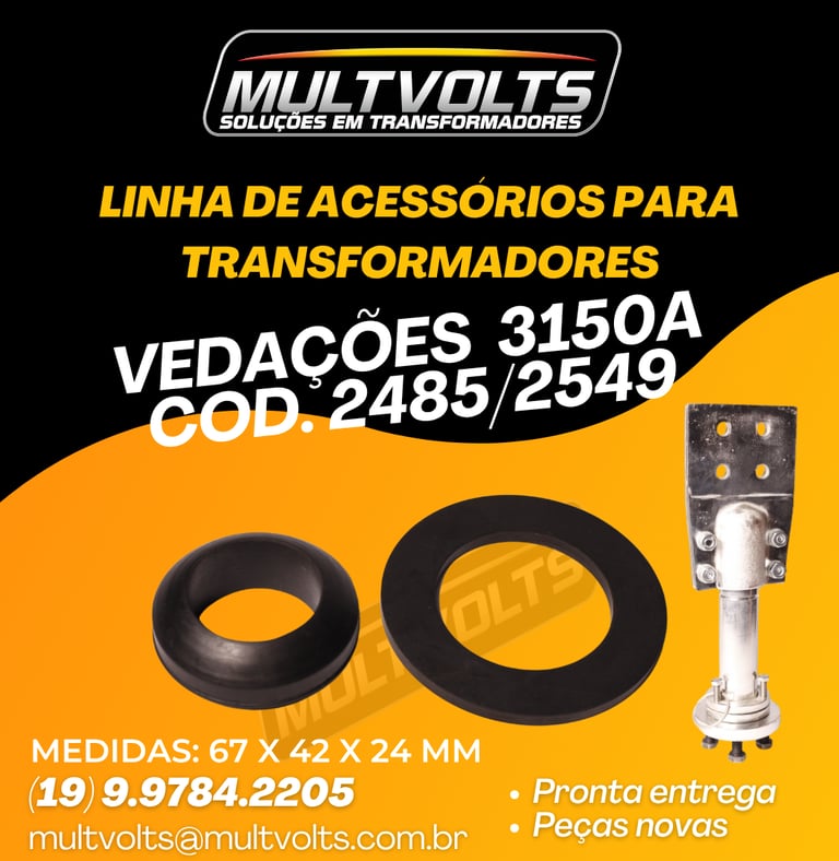 Vedação (Borracha) BT 3150 Cod.2485 e Cod.2549