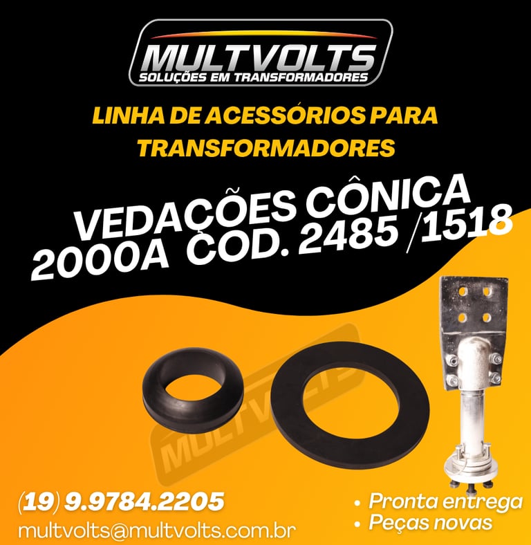 Vedação (Borracha) BT 2000 Cod.2485 e Cod.1518