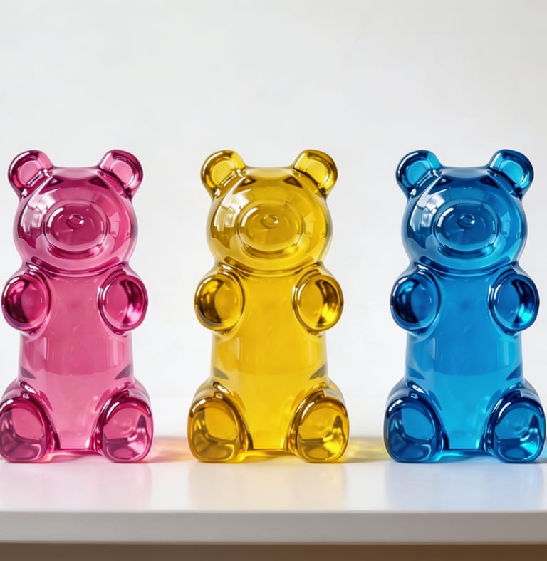 Figuras de oso gigantes de gominola