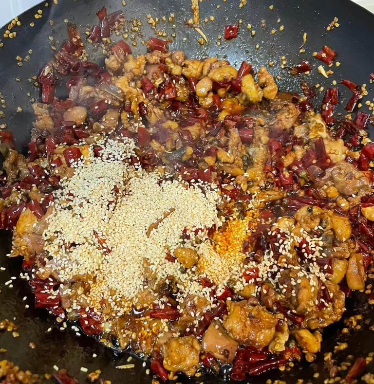 a pancaked with a mixture of spices