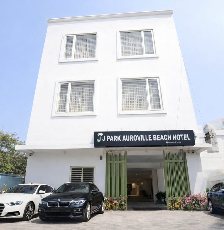 J PARK Hotels is perfectly positioned at the gateway to Pondicherry/Auroville. Car parking available