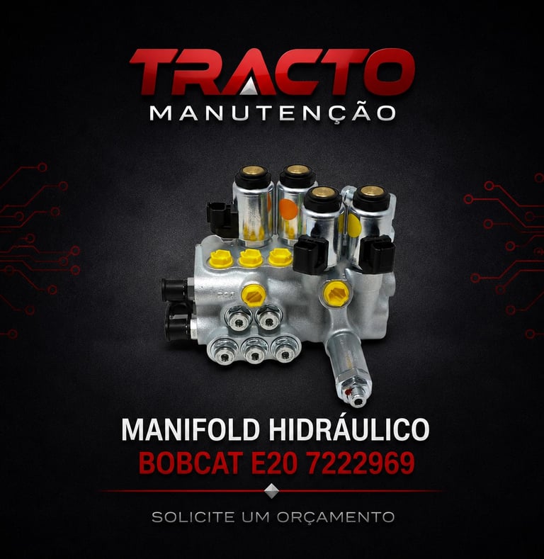 7222969 - Manifold Hidráulico Bobcat E20