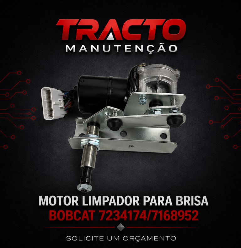 7234174-7168952 Motor do Limpador de Para Brisa Bobcat