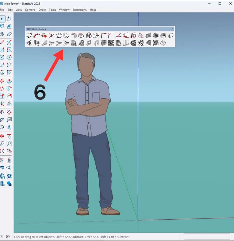 How to Install SketchUp Plugins (.RBZ) – Step-by-Step Guide 6 SketchUp plugin toolbar enabled and ready to use