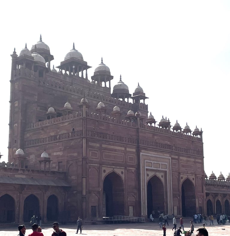 The Buland Darwaza, as seen from the complex inside