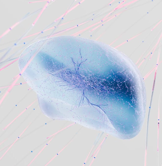 image abstraite qui représente une méduse ou un cerveau