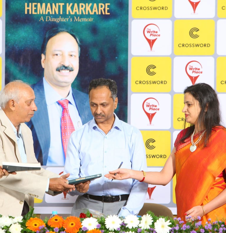 Chief Guests at the Pune Book Launch- Kashyap, Papa's first boss in his 27 year career in the Police