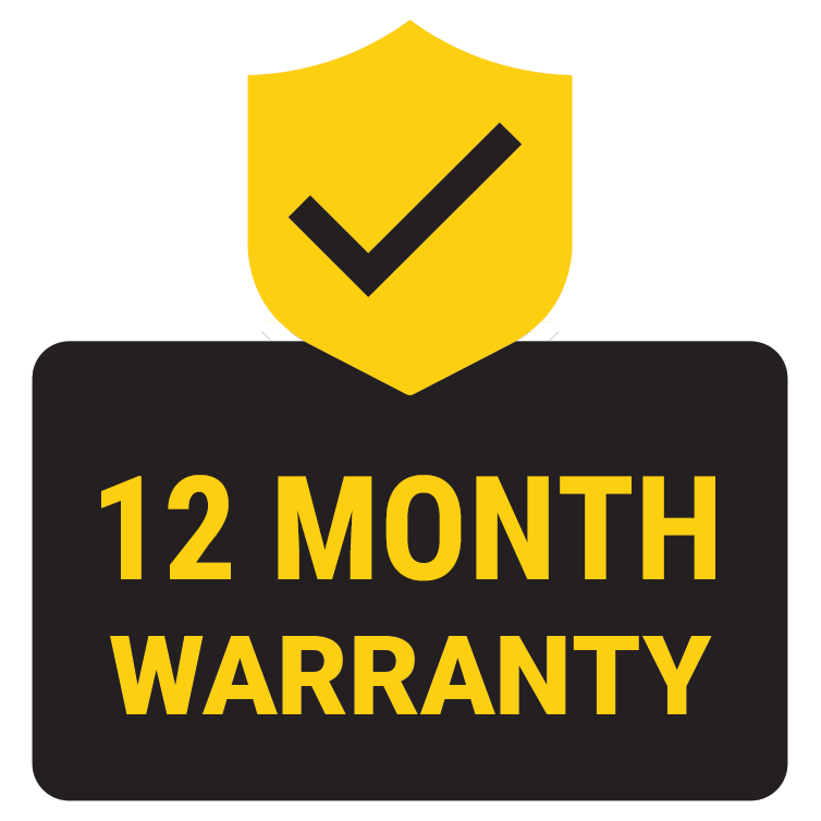 12 Month Warranty