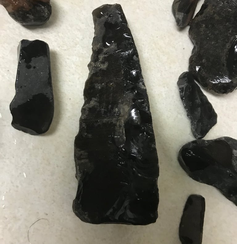 Archaic Native Obsidian Blade
