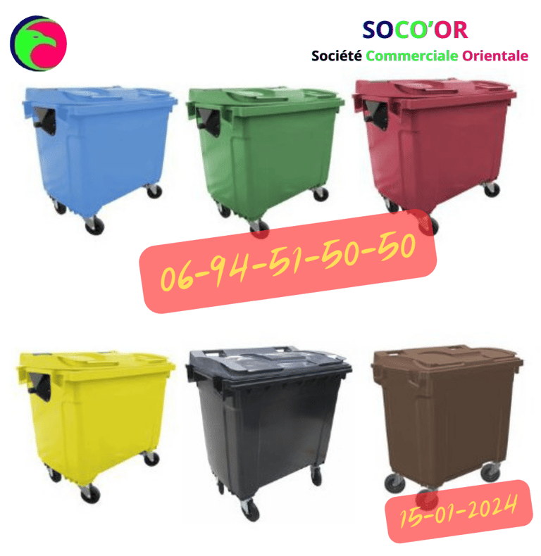 poubelle maroc prix