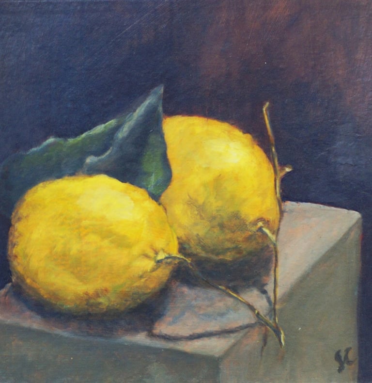 sybille ingold peintre nature morte citrons 2