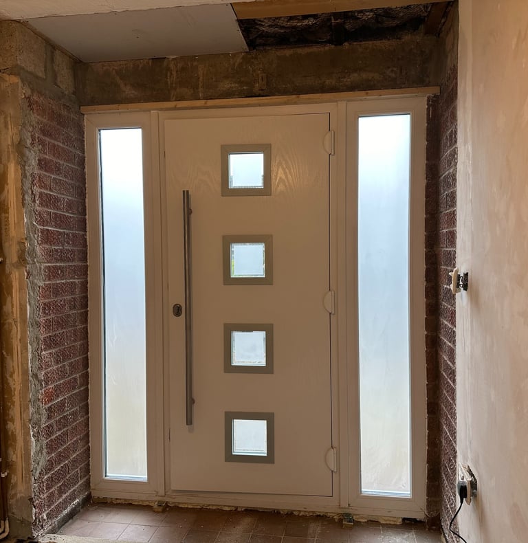 bare brick walls before work began