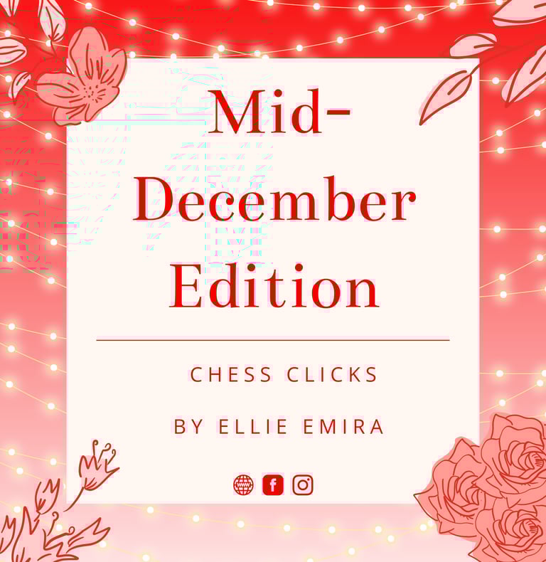 Edition by Chess Clicks Ellie Emira. Chess tournaments. International Chess Competition. Catur
