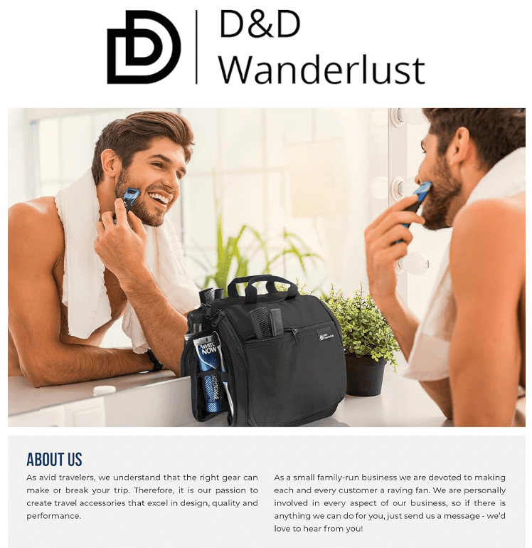 man using razer from his toiletry bag in a bathroom