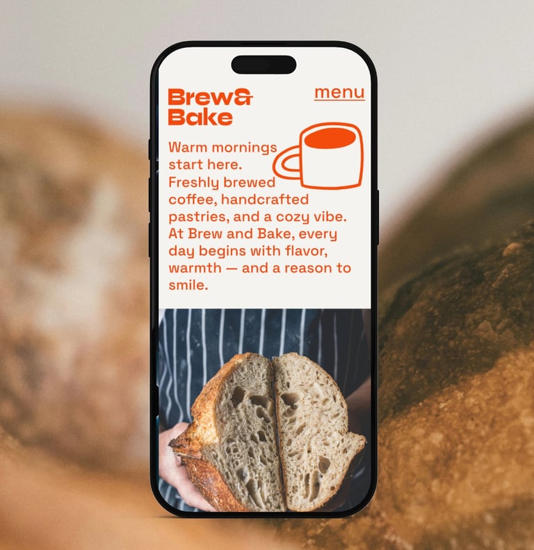 Modernes, minimalistisches Webdesign als Teil einer visuellen Markenidentität