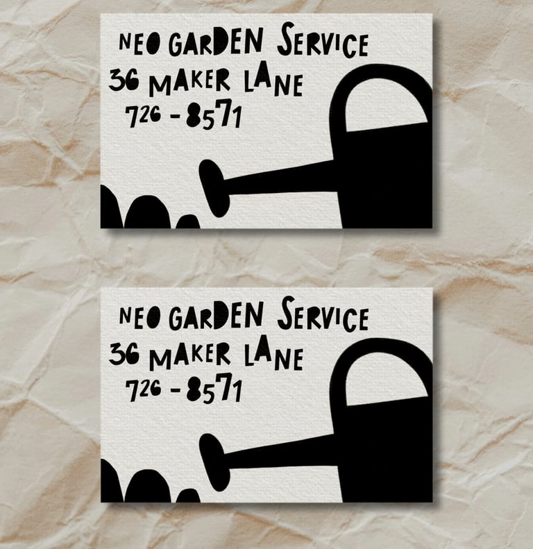 Visitenkarte im modernen, kreativen Corporate Design