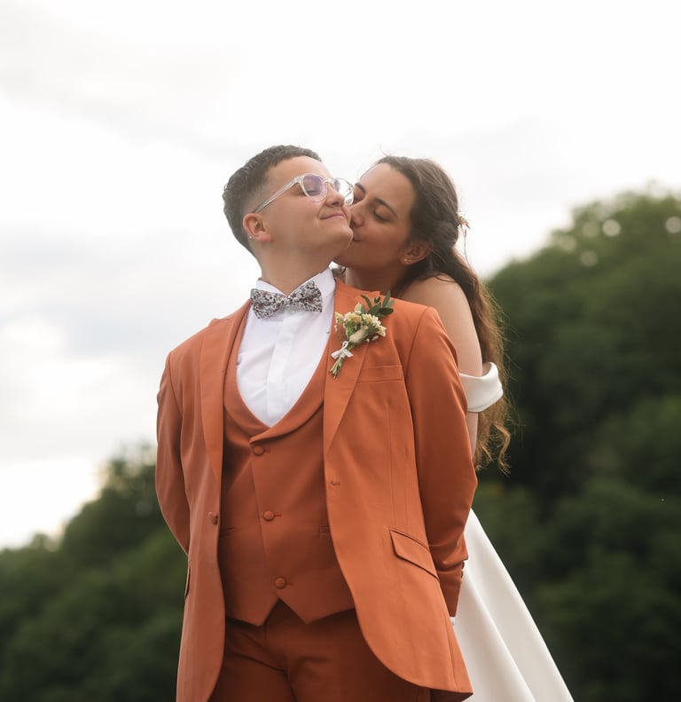 Couple de mariées fille, mariage en Haute Savoie