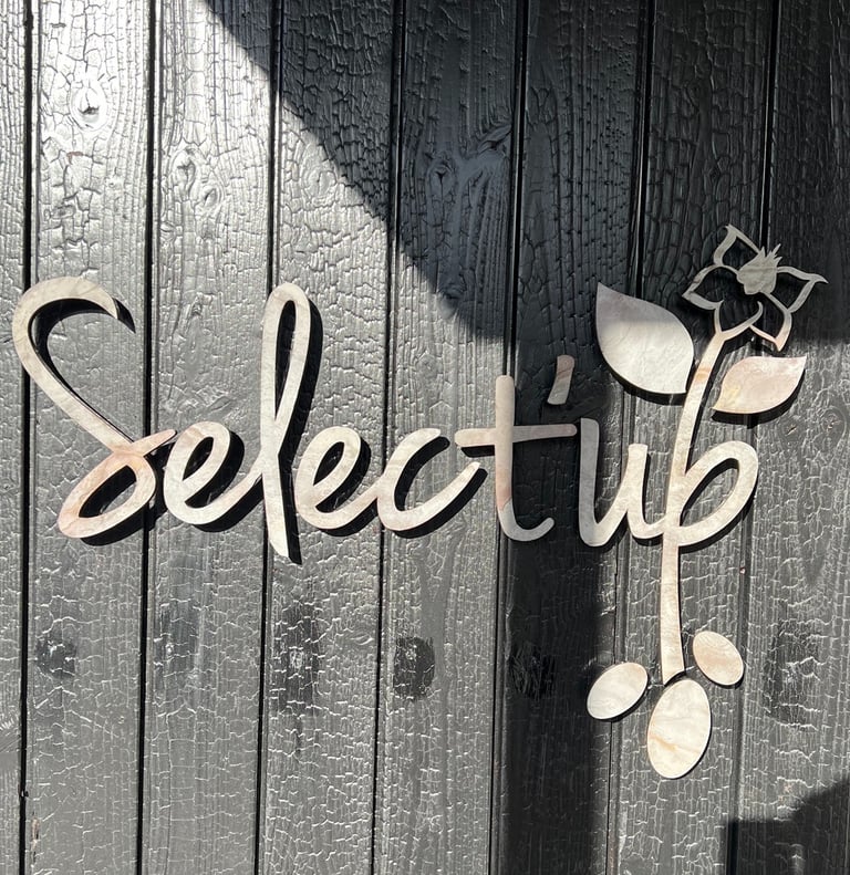 Logo lettre relief effet pierre