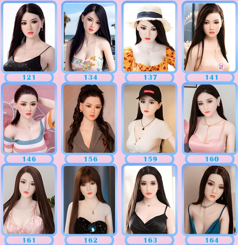 visages poupée réaliste silicone DDF
