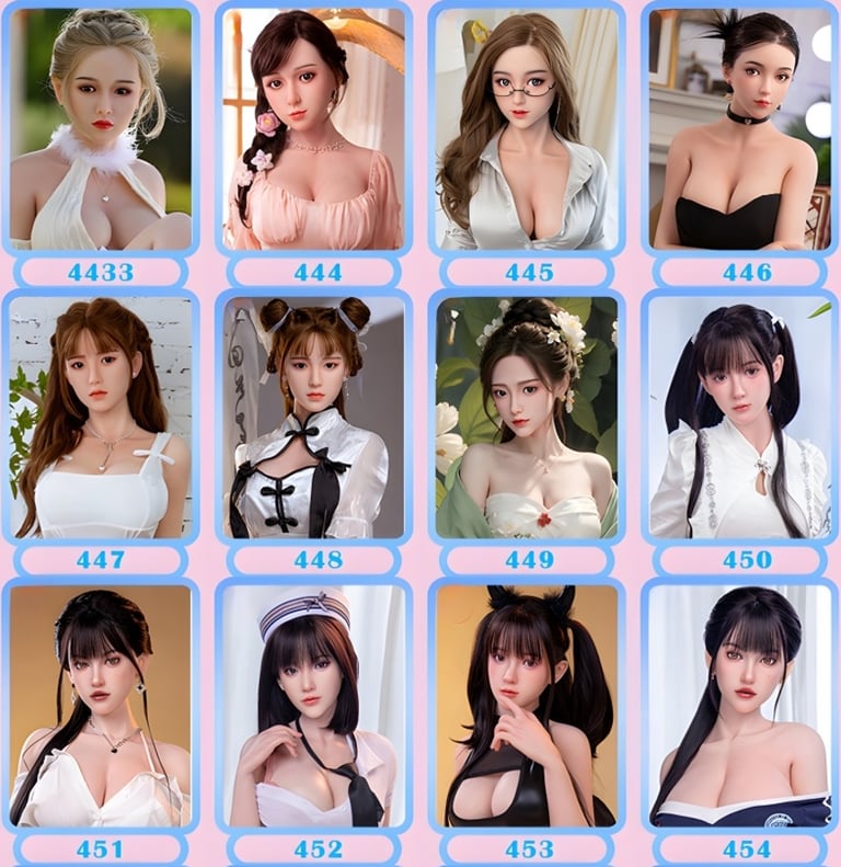 visages poupée réaliste silicone DDF