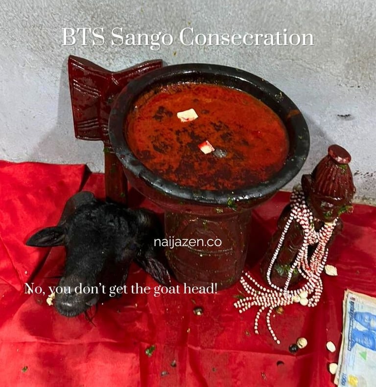 Orisha Sango(Shango) consecration