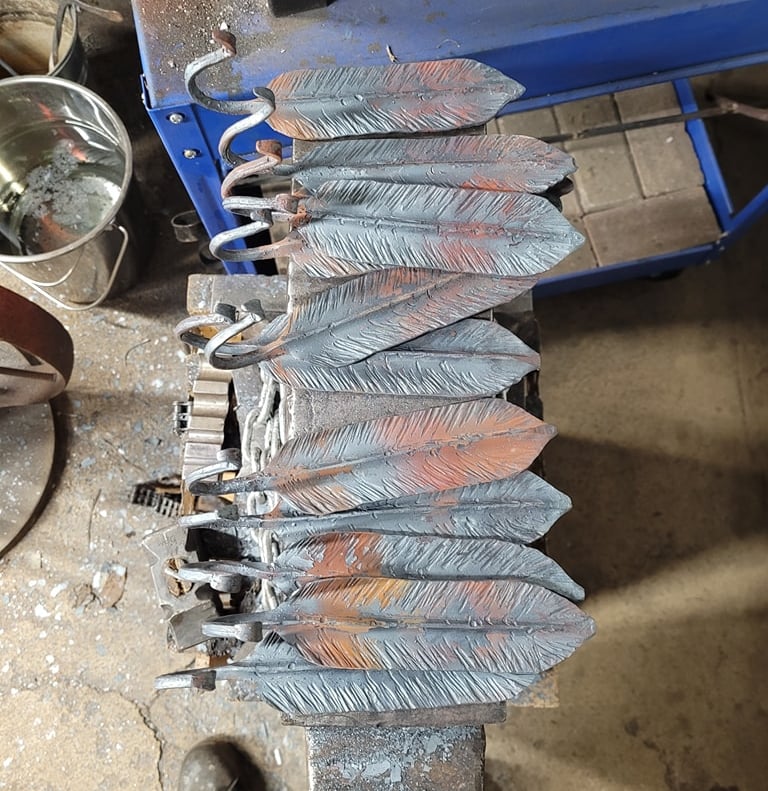 Feather hooks (forged Pre-finish)