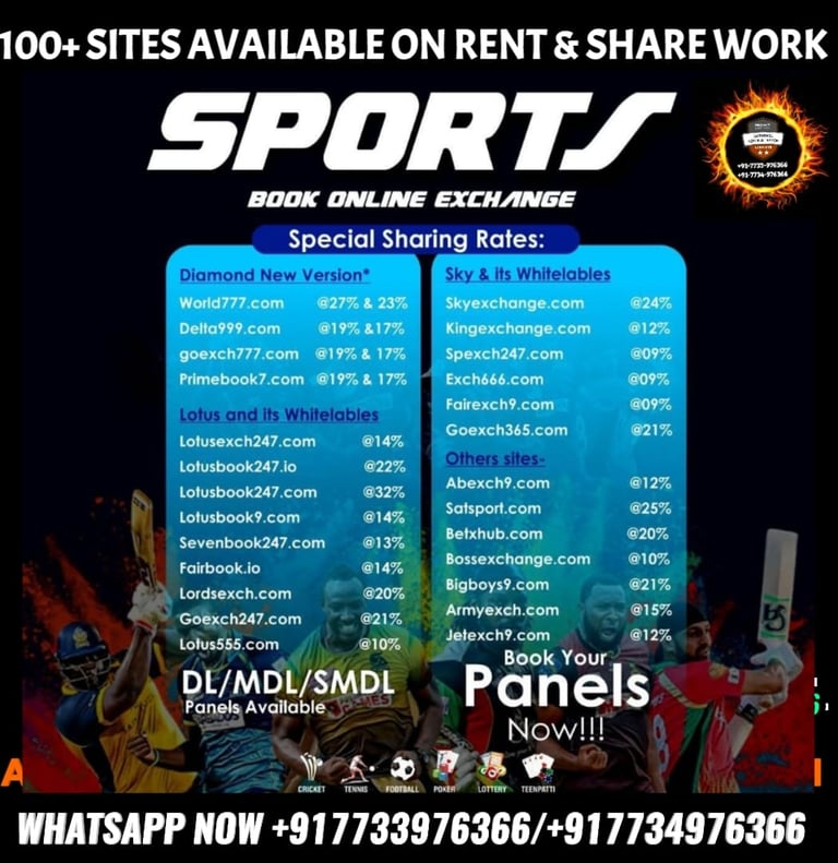 ONLINE CRICKET BETTING ID AVAILABLE DL MDL SMDL MASTER ID SUPER MASTER ID ADMIN ID AVAILABLE