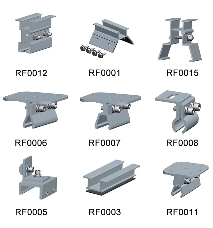 Standing Seam Solar Rooftop Mounting Solar Roof Racking System