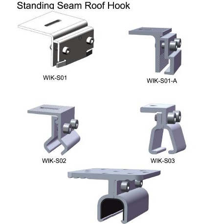 Standing Seam Metal Roof Solar Mounting/Racking Brackets System / Flat Roof Mounting System