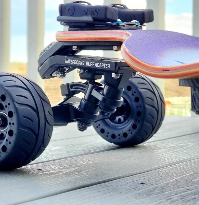 front part of an electric skateboard